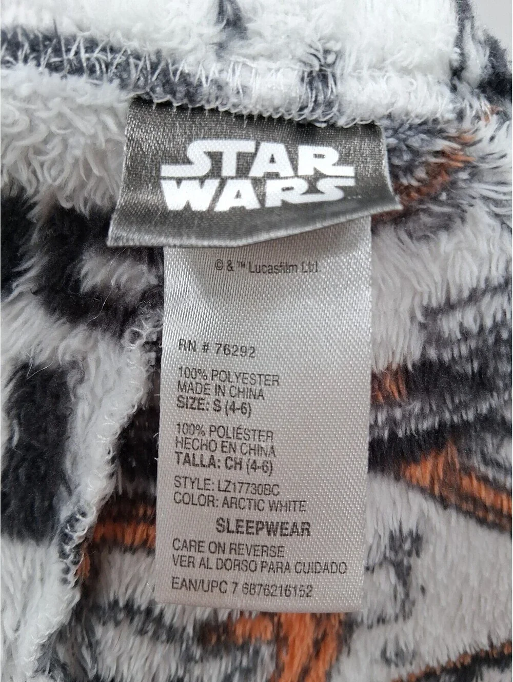 Star Wars BB-8 Pajama Pants Women's Small 4-6 White That’s How I Roll Lounge